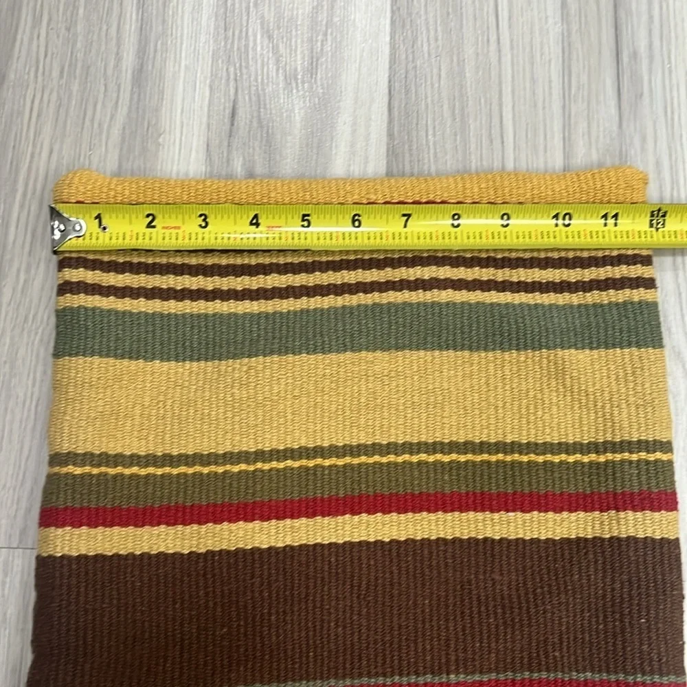 Pottery Barn Cotton Multi ColorLumbar Pillow Cover Stripe Southwestern 12” x 27”